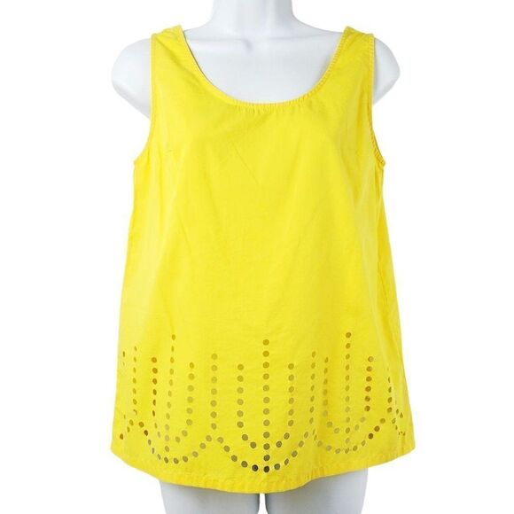 Gap XS Yellow Sleeveless Blouse Top - Picture 1 of 7